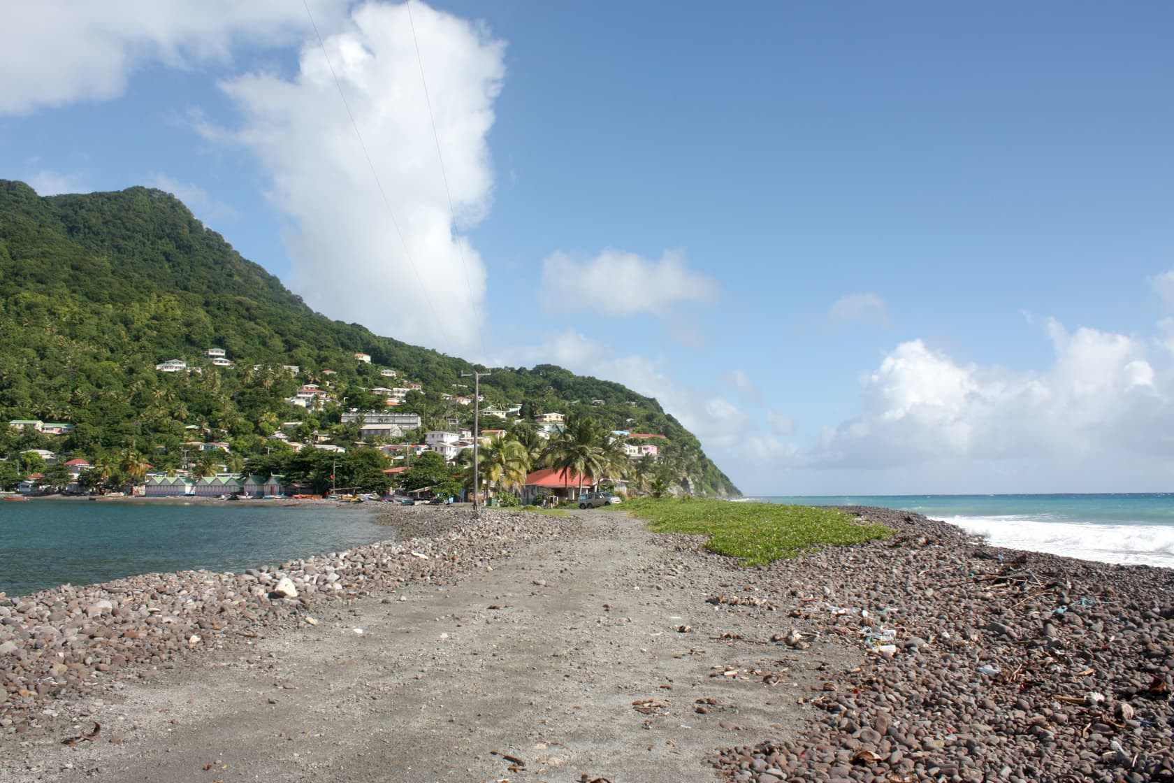 Scotts Head isthmus, Commonwealth of Dominica